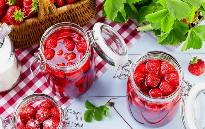 Клубничное варенье без варки