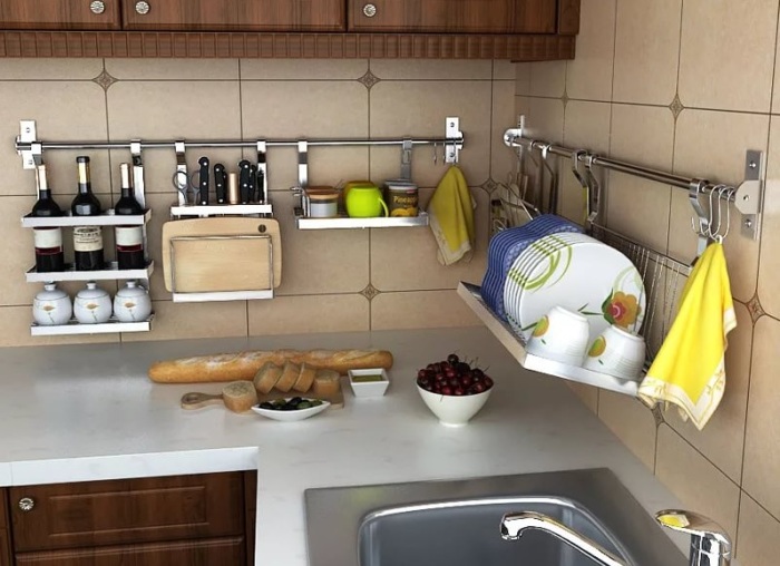 15 оригинальных и практичных полок для кухни, которые отлично оптимизируют пространство