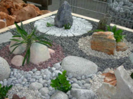 Каменные композиции на даче